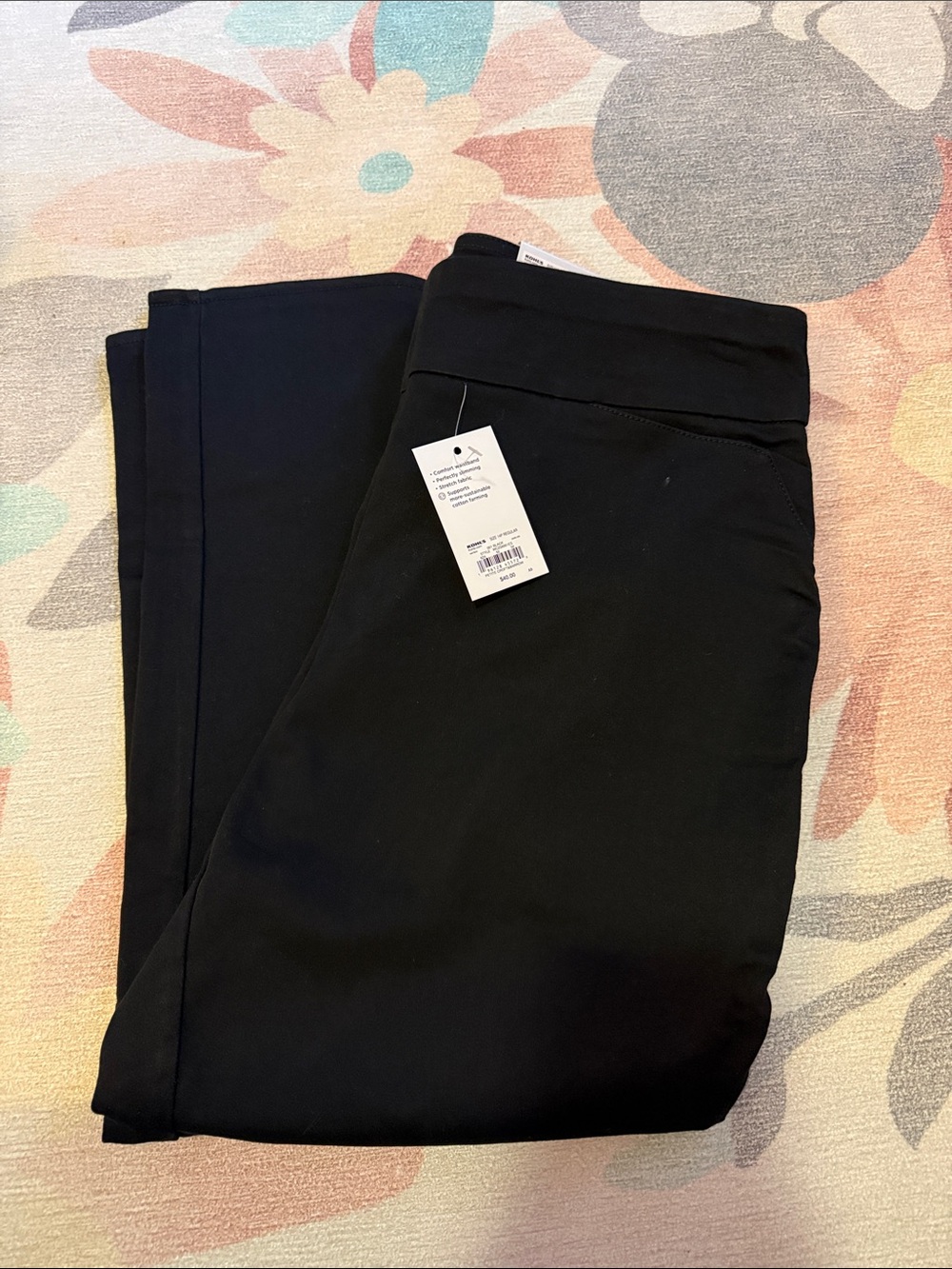 Croft & Barrow 14 Petite Regular Black Ankle Pants